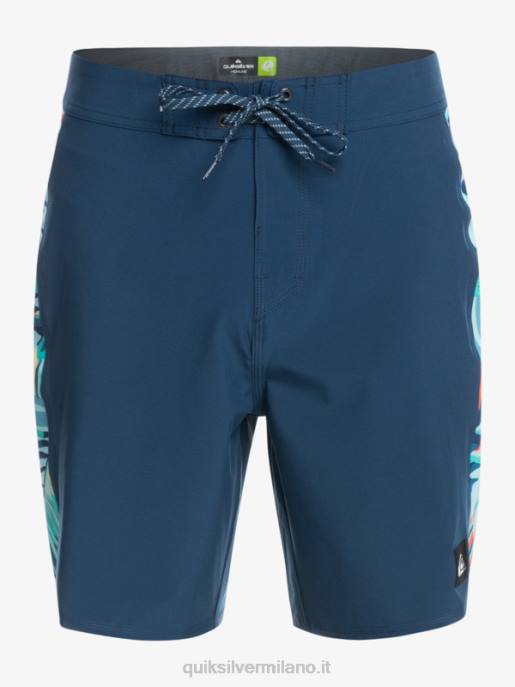 esso Quiksilver uomini Surfsilk arco 18 pantaloncini da surf insegne blu HTZR1698