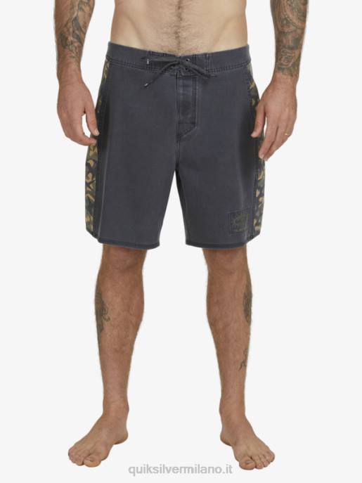 esso Quiksilver uomini Surfsilk arco 18 pantaloncini da surf nero HTZR1697