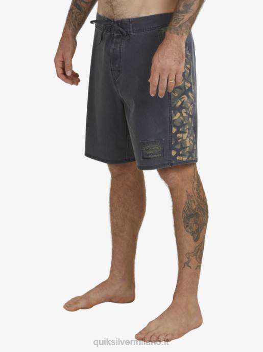 esso Quiksilver uomini Surfsilk arco 18 pantaloncini da surf nero HTZR1697