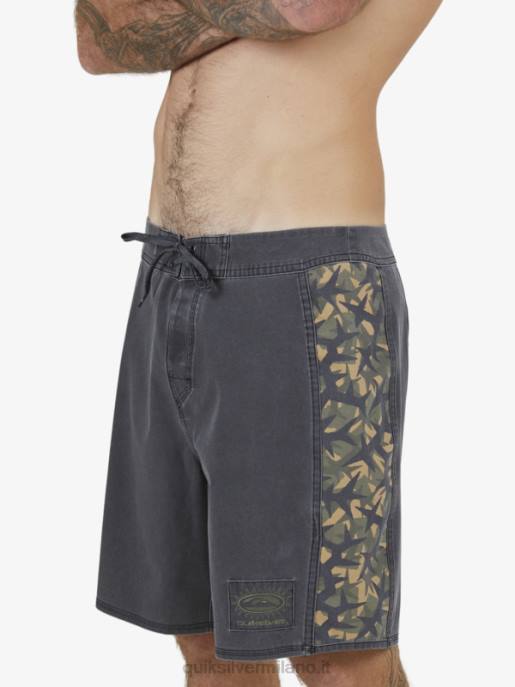 esso Quiksilver uomini Surfsilk arco 18 pantaloncini da surf nero HTZR1697