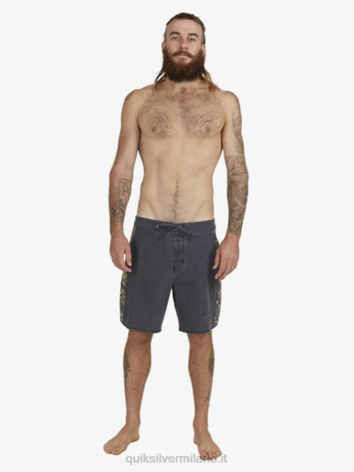 esso Quiksilver uomini Surfsilk arco 18 pantaloncini da surf nero HTZR1697