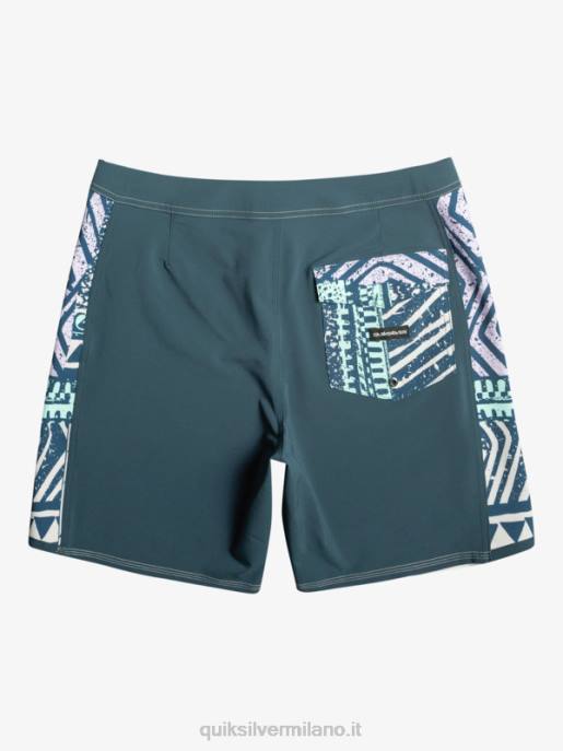 esso Quiksilver uomini Surfsilk arco 18 pantaloncini da surf viola grigio HTZR311