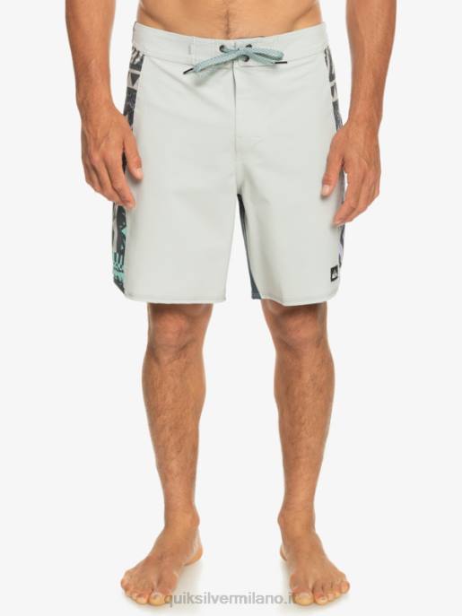 esso Quiksilver uomini Surfsilk arco 18 pantaloncini da surf viola grigio HTZR311