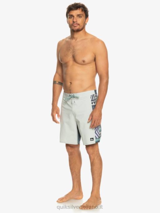 esso Quiksilver uomini Surfsilk arco 18 pantaloncini da surf viola grigio HTZR311