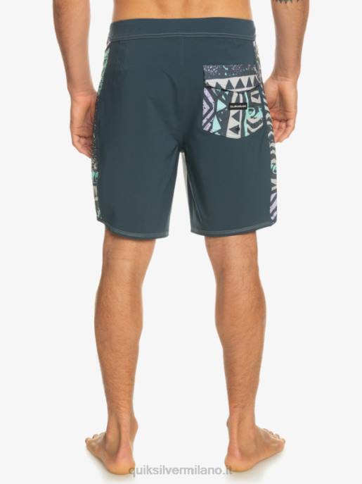 esso Quiksilver uomini Surfsilk arco 18 pantaloncini da surf viola grigio HTZR311