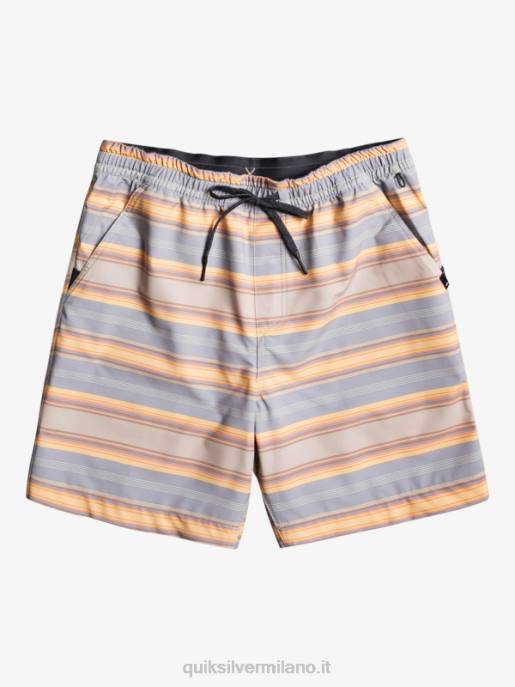 esso Quiksilver uomini Tassare stampa 18 boardshorts anfibi striscia plaza taupe surf days HTZR104