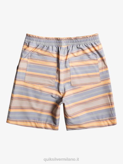 esso Quiksilver uomini Tassare stampa 18 boardshorts anfibi striscia plaza taupe surf days HTZR104
