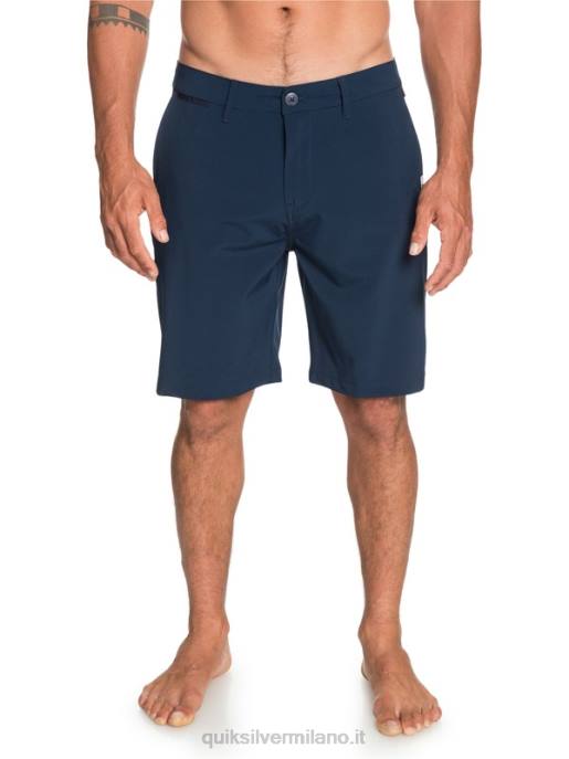 esso Quiksilver uomini Union anfibio 20 pantaloncini ibridi blazer blu scuro HTZR1318