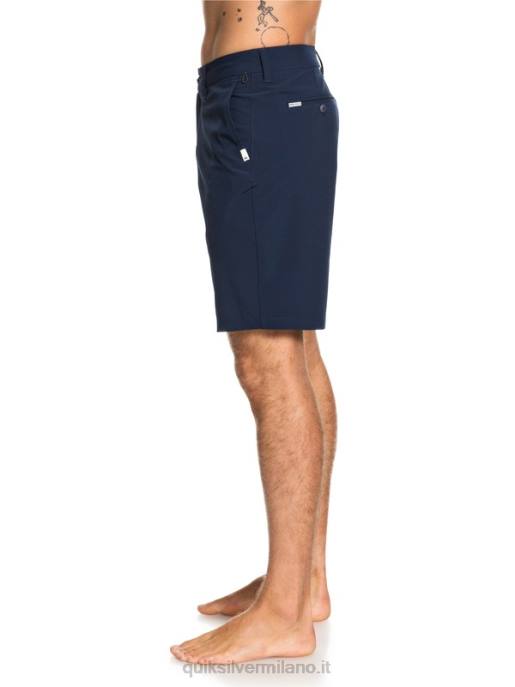 esso Quiksilver uomini Union anfibio 20 pantaloncini ibridi blazer blu scuro HTZR1318