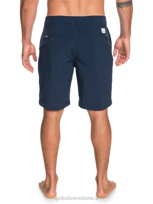 esso Quiksilver uomini Union anfibio 20 pantaloncini ibridi blazer blu scuro HTZR1318