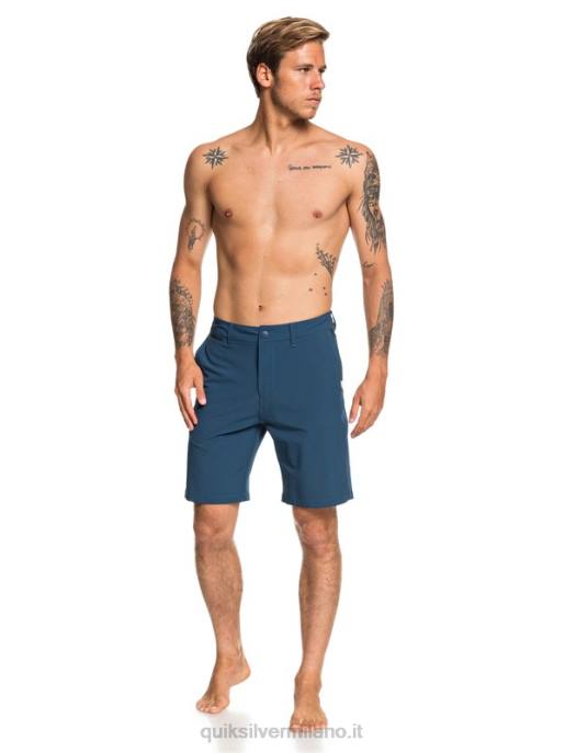 esso Quiksilver uomini Union anfibio 20 pantaloncini ibridi blu maiolica HTZR1320