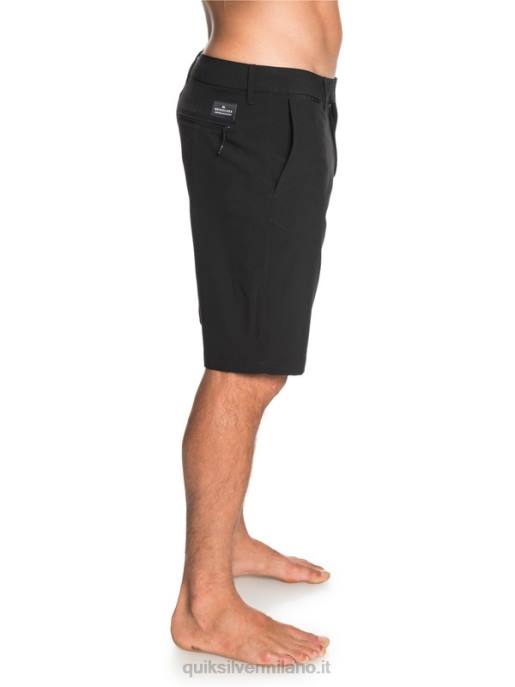 esso Quiksilver uomini Union anfibio 20 pantaloncini ibridi nero HTZR1317