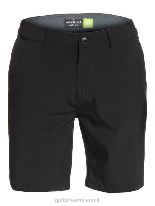 esso Quiksilver uomini Union anfibio 20 pantaloncini ibridi nero HTZR1317
