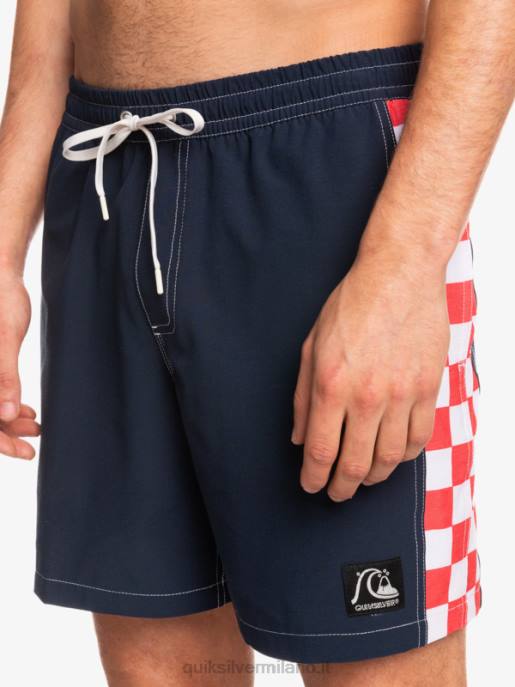 esso Quiksilver uomini arco originale di canapa 17 raffiche blazer blu scuro HTZR1678