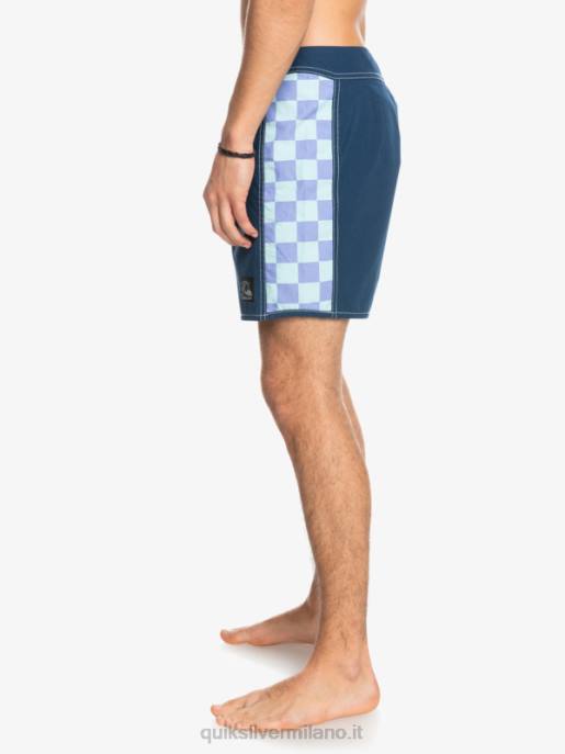 esso Quiksilver uomini boardshort originali dell\'arco 16 insegne blu HTZR1783