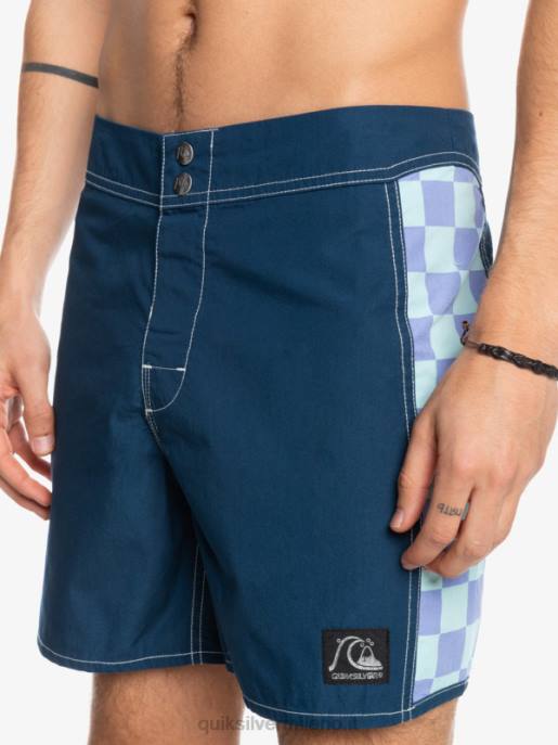 esso Quiksilver uomini boardshort originali dell\'arco 16 insegne blu HTZR1783
