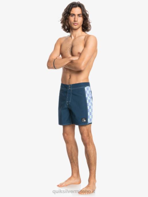esso Quiksilver uomini boardshort originali dell\'arco 16 insegne blu HTZR1783