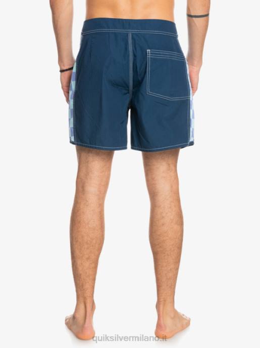 esso Quiksilver uomini boardshort originali dell\'arco 16 insegne blu HTZR1783