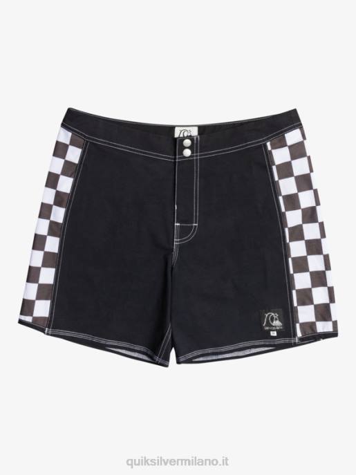 esso Quiksilver uomini boardshort originali dell'arco 16 nero HTZR1780