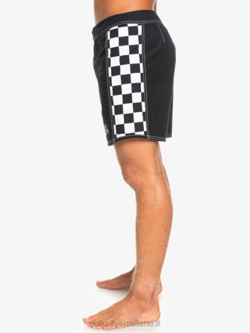 esso Quiksilver uomini boardshort originali dell\'arco 16 nero HTZR1780