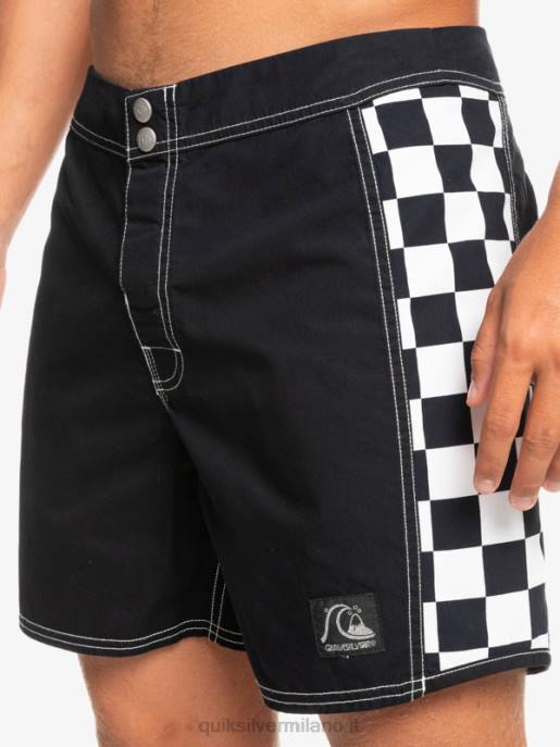 esso Quiksilver uomini boardshort originali dell\'arco 16 nero HTZR1780