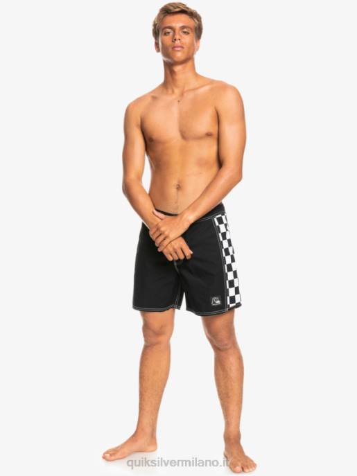 esso Quiksilver uomini boardshort originali dell\'arco 16 nero HTZR1780