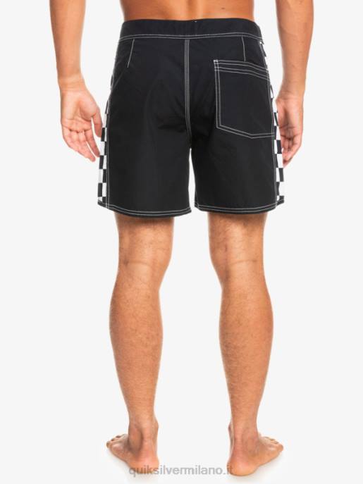esso Quiksilver uomini boardshort originali dell\'arco 16 nero HTZR1780