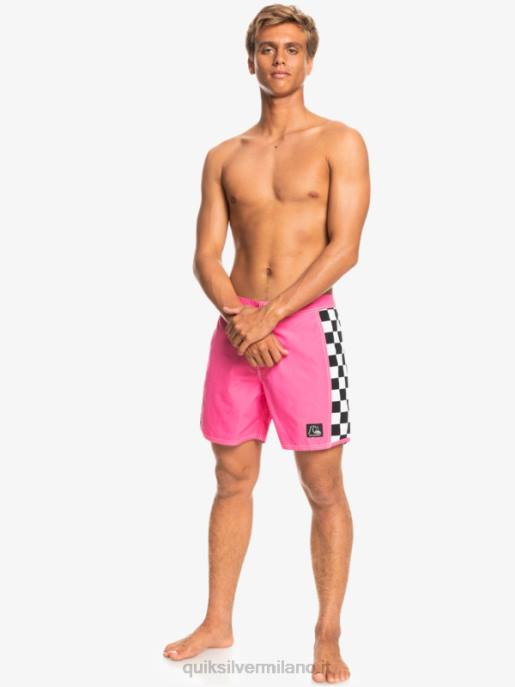 esso Quiksilver uomini boardshort originali dell\'arco 16 rosa shocking HTZR1781