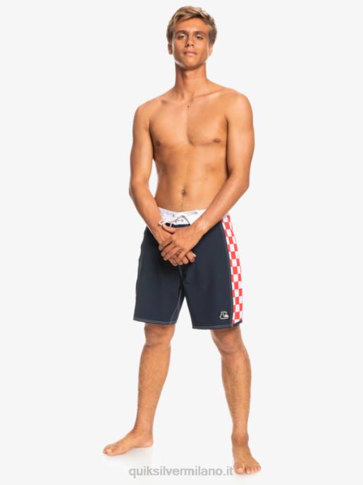 esso Quiksilver uomini boardshort originali dell\'arco 18 blazer blu scuro HTZR1736