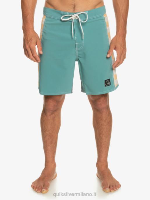 esso Quiksilver uomini boardshort originali dell\'arco 18 blu bretone HTZR177