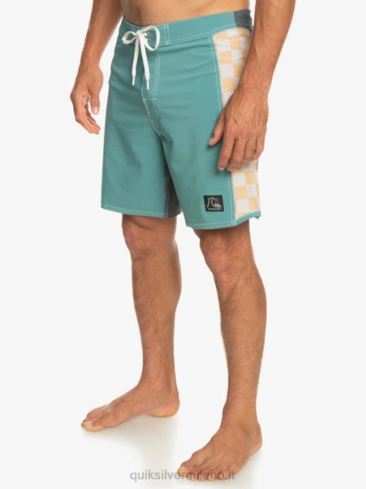 esso Quiksilver uomini boardshort originali dell\'arco 18 blu bretone HTZR177