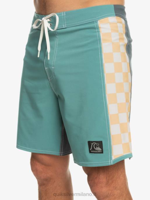 esso Quiksilver uomini boardshort originali dell\'arco 18 blu bretone HTZR177