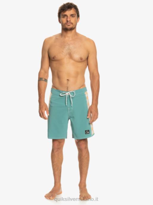 esso Quiksilver uomini boardshort originali dell\'arco 18 blu bretone HTZR177