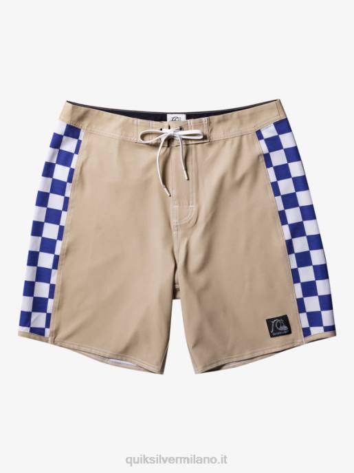esso Quiksilver uomini boardshort originali dell'arco 18 grigio oliva HTZR173