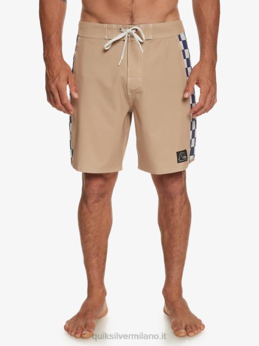 esso Quiksilver uomini boardshort originali dell\'arco 18 grigio oliva HTZR173
