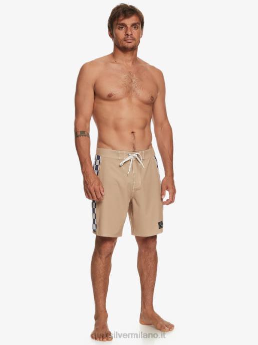 esso Quiksilver uomini boardshort originali dell\'arco 18 grigio oliva HTZR173