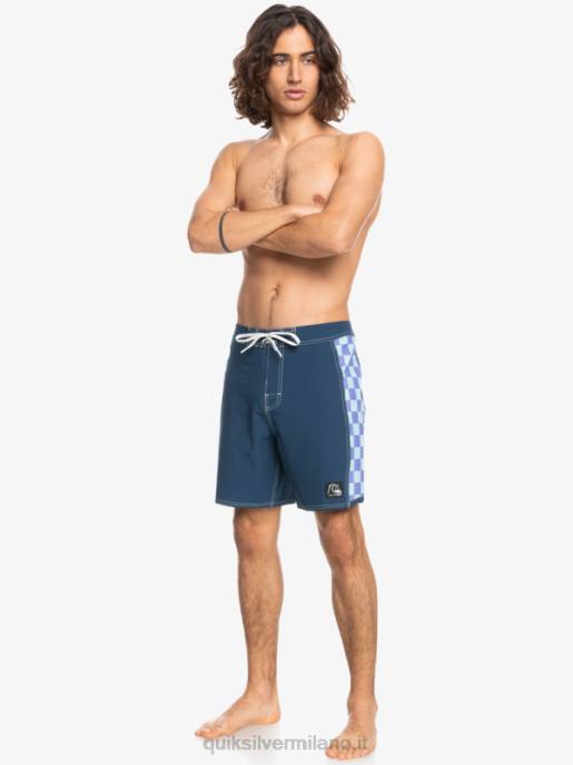 esso Quiksilver uomini boardshort originali dell\'arco 18 insegne blu HTZR1733