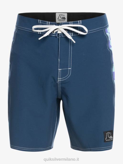 esso Quiksilver uomini boardshort originali dell\'arco 18 insegne blu HTZR1733