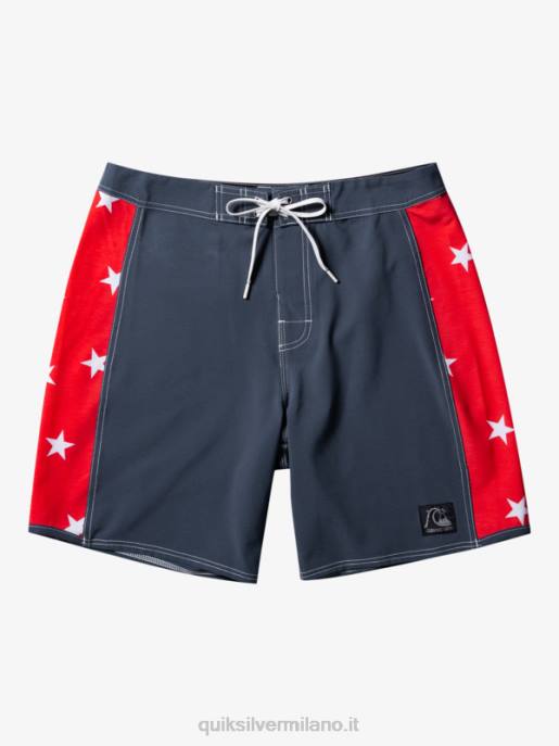 esso Quiksilver uomini boardshort originali dell'arco 18 marina di mezzanotte HTZR175