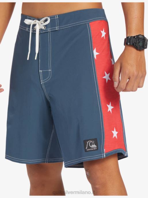 esso Quiksilver uomini boardshort originali dell\'arco 18 marina di mezzanotte HTZR175