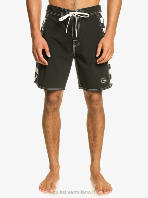 esso Quiksilver uomini boardshort originali dell\'arco 18 nero HTZR171