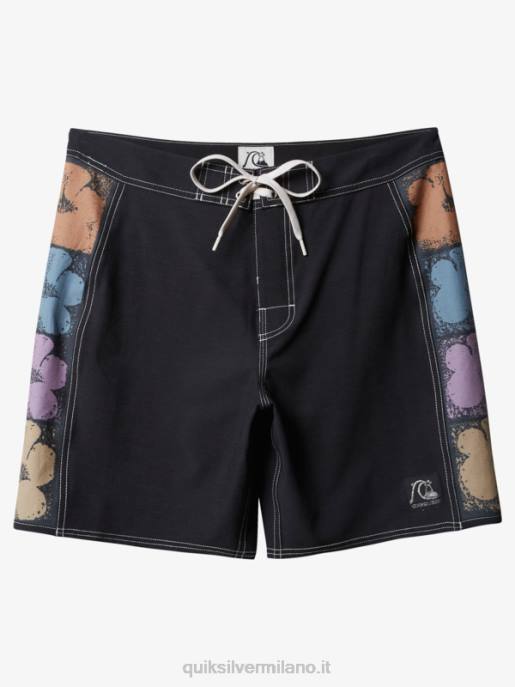 esso Quiksilver uomini boardshort originali dell'arco 18 nero HTZR1737