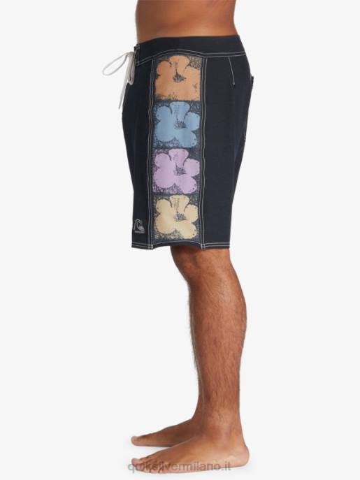 esso Quiksilver uomini boardshort originali dell\'arco 18 nero HTZR1737