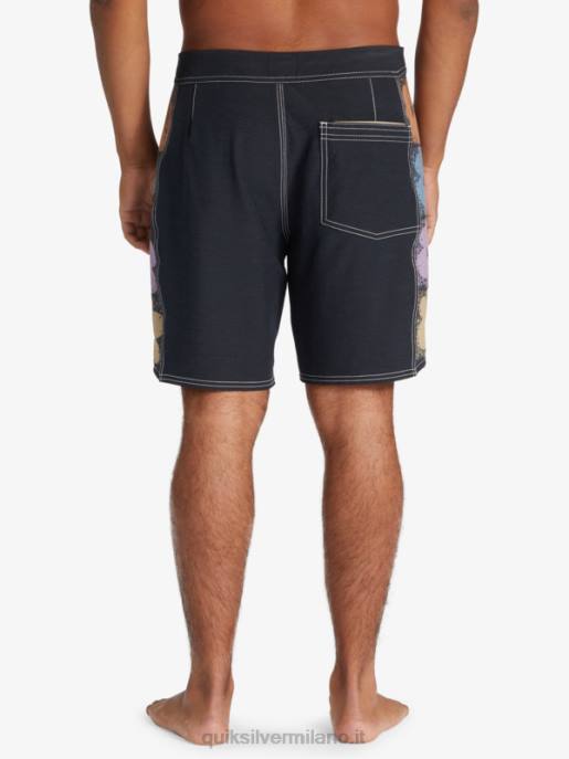 esso Quiksilver uomini boardshort originali dell\'arco 18 nero HTZR1737