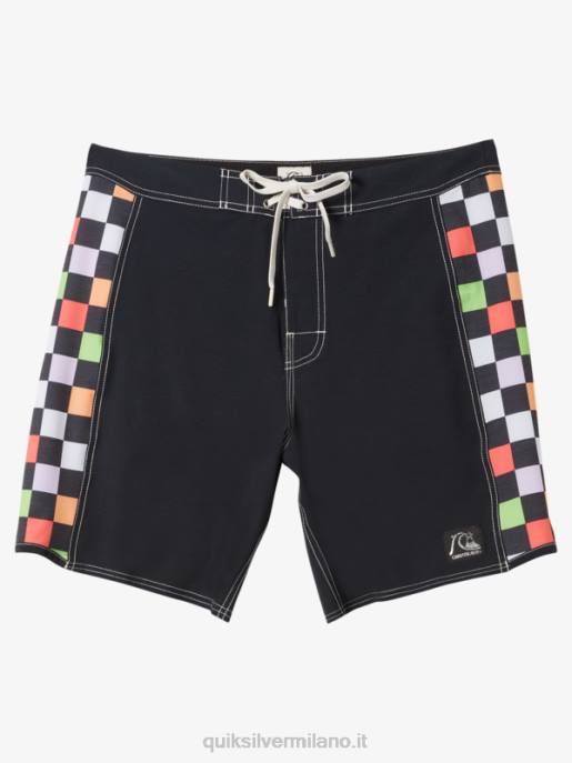 esso Quiksilver uomini boardshort originali dell'arco 18 nero HTZR174
