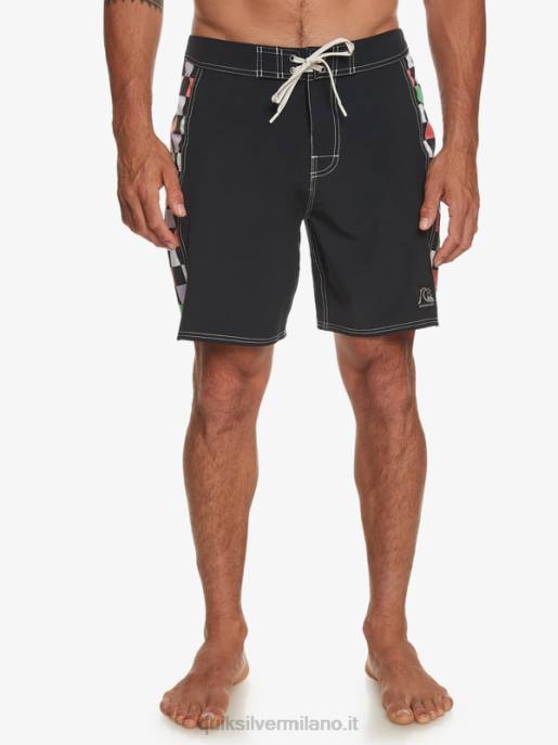 esso Quiksilver uomini boardshort originali dell\'arco 18 nero HTZR174