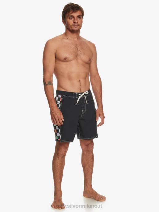 esso Quiksilver uomini boardshort originali dell\'arco 18 nero HTZR174