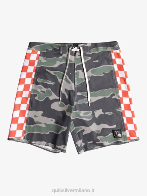 esso Quiksilver uomini boardshort originali dell'arco 18 pino marino HTZR1735