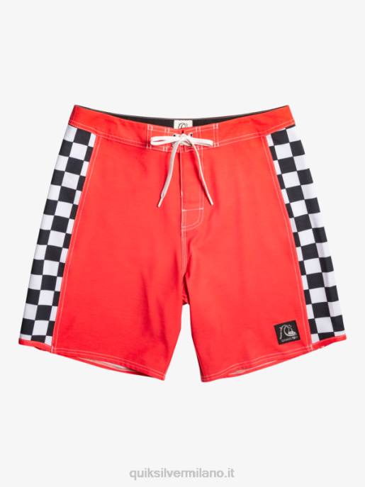 esso Quiksilver uomini boardshort originali dell'arco 18 rosso ad alto rischio HTZR176