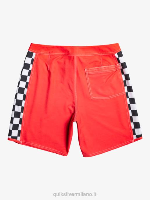 esso Quiksilver uomini boardshort originali dell\'arco 18 rosso ad alto rischio HTZR176